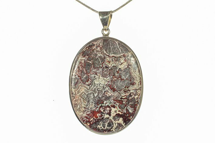 Polished Crazy Lace Agate Pendant - Mexico #279143